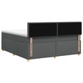 vidaXL Posteľ boxspring s matracom Tmavosivá 140 x 190 cm Látka