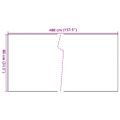 vidaXL Balkónová zástena bledohnedá 400x80 cm polyratan