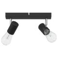 vidaXL Stropné bodové svetlo so bodmi Čierna 26 x 6,5 x 11,5 cm Kov