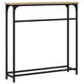 vidaXL Konzolový stolík, dub sonoma, 75x19,5x75 cm, imitácia dreva
