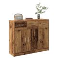 vidaXL Komoda staré drevo 91x28x75 cm kompozitné drevo