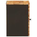 vidaXL Zavesený kabinet do kúpeľne s dverami Prírodná 38 x 33 x 48 cm