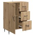 vidaXL Servírovacia skriňa Dub artisan 66 x 34,5 x 89,5 cm