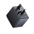 YESIDO MC24UNIOVERSAL ADAPTER UK/EU/US/AUX MAX 8A (3xUSB + USB-C) ČIERNA