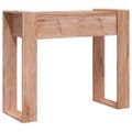vidaXL Konzolový stolík 90x35x75 cm teakový masív