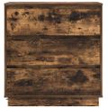 vidaXL Nočný stolík Dymová dub 71 x 34,5 x 75 cm Kompozitné drevo