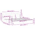 vidaXL Rám postele Viana bez matraca hnedý 200x200 cm umelá koža