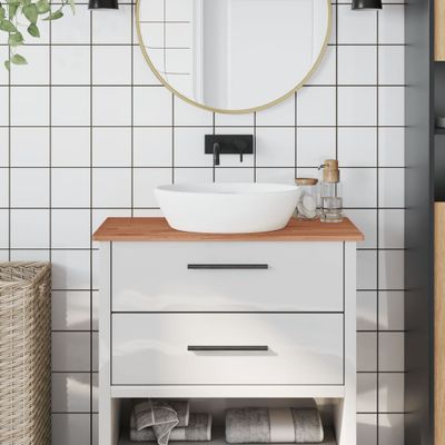 vidaXL Kúpeľňová doska 80x40x1,5 cm masívny buk