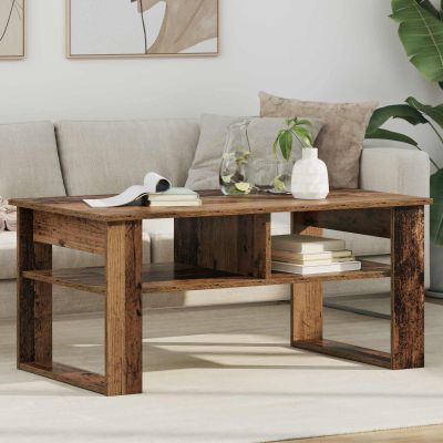 vidaXL Konferenčný stolík Staré drevo 96 x 54 x 44 cm Kompozitné drevo