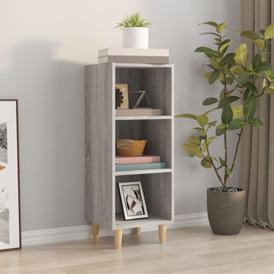 vidaXL Komoda sivý dub sonoma 34,5x32,5x90 cm spracované drevo