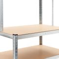 vidaXL Skladovací regál, strieborný 100x60x180 cm, oceľ a MDF