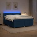 vidaXL Posteľ boxspring s matracom Modrá 140 x 200 cm Látka