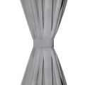 vidaXL Mikrosaténový záves so slučkami, 2 ks, 140x225 cm, sivý
