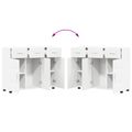 vidaXL Servírovacia skriňa FLORIN 88,5 x 30,5 x 73 cm Biela