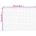 vidaXL Záťažová prikrývka modrá 155x220 cm 7 kg látka