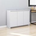 vidaXL Komoda, biela 102x33x75 cm, kompozitné drevo