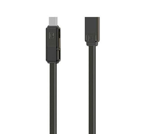 Remax RC-070th dátový kábel 3v1 (USB-C, micro-USB, lightning) 1m čierny AA-7069