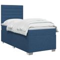 vidaXL Posteľ boxspring s matracom Modrá 80 x 200 cm Látka