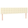 vidaXL Boxspring posteľ s matracom krémová 160x200 cm umelá koža