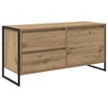 vidaXL TV skrinka 100 x 36 x 49.5 cm Remeselnícky dub Kompozitné drevo