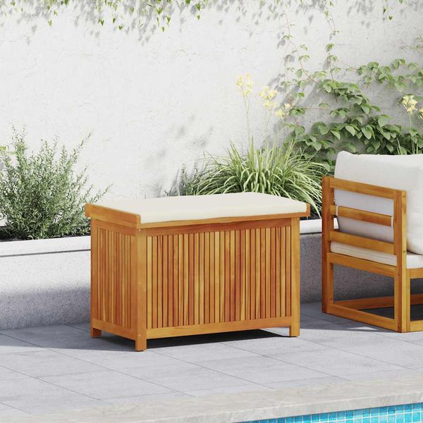 vidaXL Vonkajší box na vankúše 90x50x60,5 cm akáciový masív