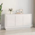vidaXL Komoda lesklá biela 102x35x55 cm spracované drevo