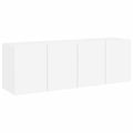 vidaXL TV skrinky nástenné 2 ks biele 60x30x41 cm