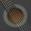 vidaXL 12-dielna klasická gitarová sada pre začiatočníkov čierna 4/4 39"