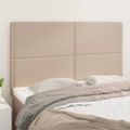 vidaXL Čelo postele Cappuccino 144x5x118/128 cm umelá koža