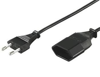 PremiumCord Kabel sieťový predlžovací dvojvidlica 230 V 5 m