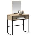 vidaXL Toaletný stolík Dub sonoma 81 x 40 x 131 cm Kompozitné drevo