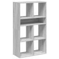 vidaXL Knižnica sivý dub sonoma 66x31x112 cm spracované drevo