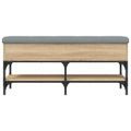 vidaXL Lavička na topánky dub sonoma 102x32x45 cm kompozitné drevo