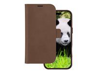Puzdro s klopou pre mobilný telefón - kompatibilita s MagSafe - koža full-grain - dark tan - pre Apple iPhone 16 Pro Max
