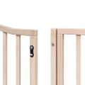 vidaXL Brána pre psa s dverami sklad. 10 panelov 800 cm topoľové drevo