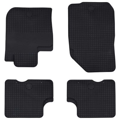 vidaXL Autokoberec 4 pcs Čierna vhodné pre DACIA DUSTER 2010-2017 Guma
