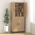 vidaXL Komoda vo farbe dubu sonoma 69,5x34x90 cm spracované drevo