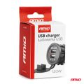 Nabíjačka 2xUSB 12/24V MOD-04 AMiO-02854