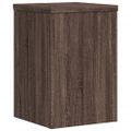 vidaXL Stojany na rastliny 2 ks hnedý dub 25x25x35 cm kompozitné drevo