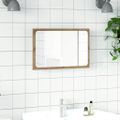 vidaXL Kúpeľňové zrkadlo s LED svetlom dub artisan 60x8,5x38 cm