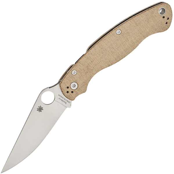 Spyderco C36MPCW2 Military 2 vreckový nôž 10,2 cm, Satin, hnedá, Micarta