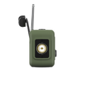 Rádio KRUGER & MATZ KM0835 SOS FM/ AM, Bluetooth, powerbanka 2000mAh, svietidlo, solar, dynamo