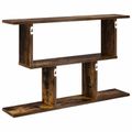 vidaXL Stenná polica Dymový dub 80 x 15 x 50,5 cm Kompozitné drevo