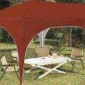 vidaXL Prístrešok na párty 575 x 288 x 245 cm Tehlová Oxfordská látka