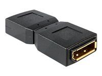 DisplayPort gender changer - DisplayPort (F) do DisplayPort (F) - čierna