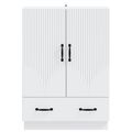 vidaXL Servírovacia skriňa Biela 66 x 34,5 x 92 cm Kompozitné drevo