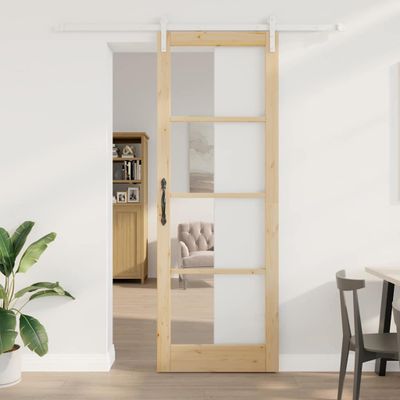 vidaXL Posuvné dvere ORKDAL Prírodná 83 x 232 cm