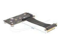Adapter PCIe 3.0 x4 male 90° angled to M