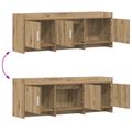 vidaXL TV skrinka 130 x 33 x 47 cm Dub artisan Kompozitné drevo