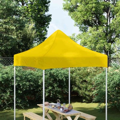vidaXL Strecha na párty stan 2x2 m, žltá 270 g/m²